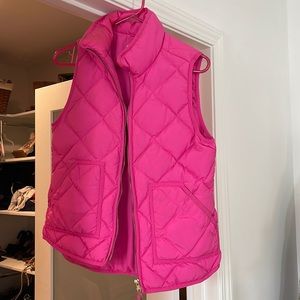 J. crew neon pink vest